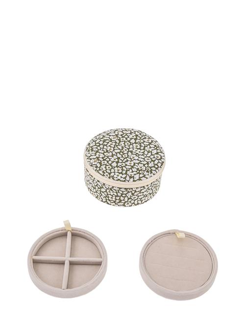 Jewelry Box Round Mw Bon Dep Green