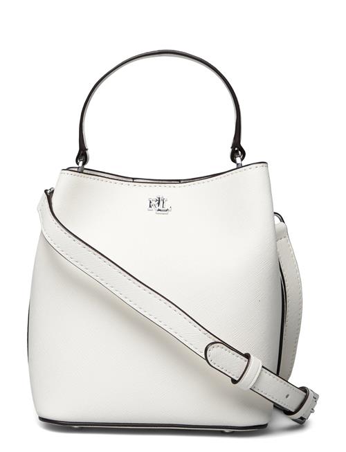 Crosshatch Leather-Reese Sm Bkt-Bub Lauren Ralph Lauren White