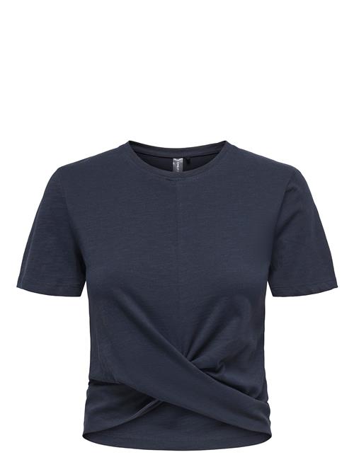 Onpcute On Ss Crop Knot Jrs Top Only Play Navy