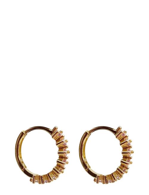 Sandrine Hoop Ear Gold Pink Pipol's Bazaar Gold