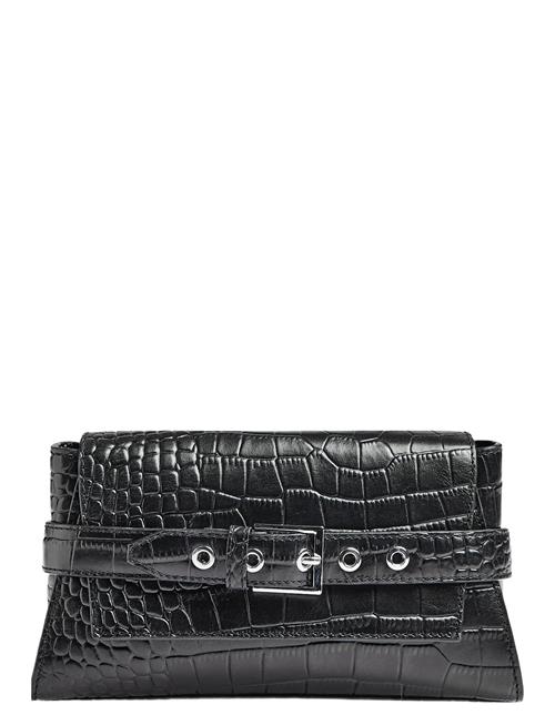 Yvettembg Clutch, Croco Markberg Black