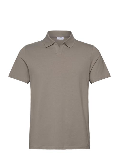 Stretch Cotton Polo T-Shirt Filippa K Grey