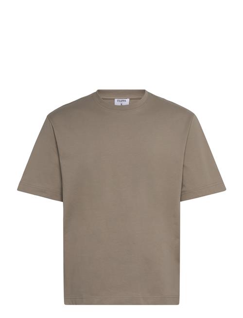 Heavy Crewneck Tee Filippa K Brown