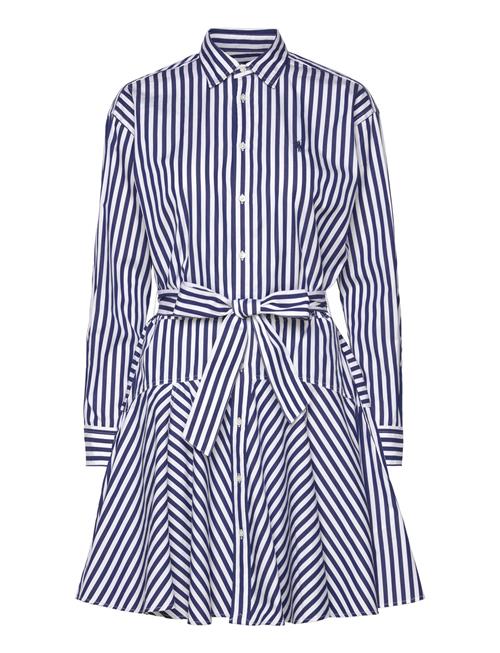Striped Cotton Paneled Shirtdress Polo Ralph Lauren Navy