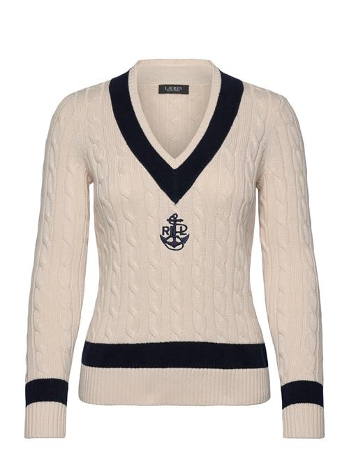 Gassed Cotton-Ls Sweater Lauren Ralph Lauren Beige