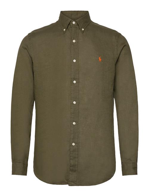 Custom Fit Linen Shirt Polo Ralph Lauren Green