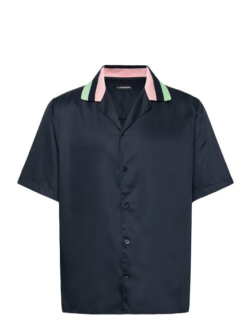 Skala Ss Knit Collar Shirt J. Lindeberg Navy