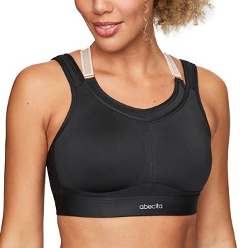 Abecita BH Powerful Sports Bra Sort C 80 Dame