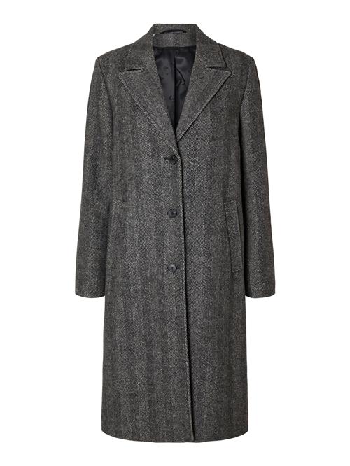 SELECTED FEMME Overgangsfrakke 'New Alma'  grå / sort