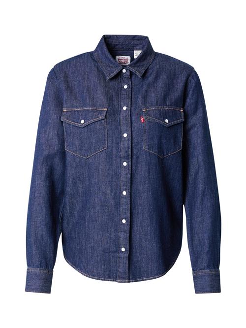 LEVI'S ® Bluse 'ICONIC WESTERN IN LINEN DENIM'  mørkeblå
