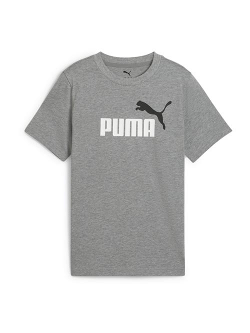 Se PUMA Shirts 'Essentials No.1'  grå-meleret / sort / hvid ved About You
