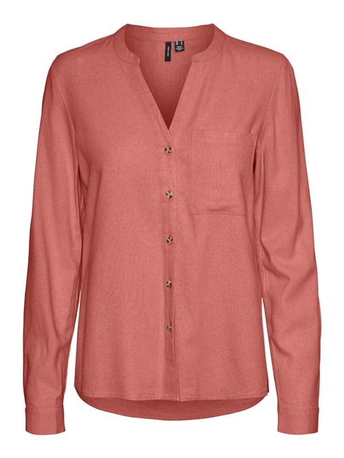 VERO MODA Bluse 'VMMYMILO'  mørkerød