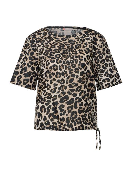 STREET ONE Bluse  brun / cappuccino / sort