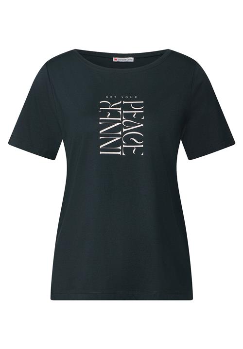 STREET ONE Shirts  mørkegrøn / hvid