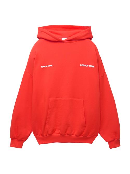 Pull&Bear Sweatshirt  rød / hvid