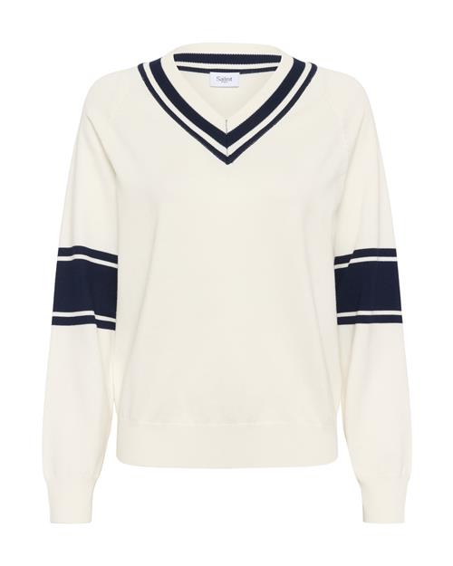 SAINT TROPEZ Pullover 'Milissa'  navy / hvid