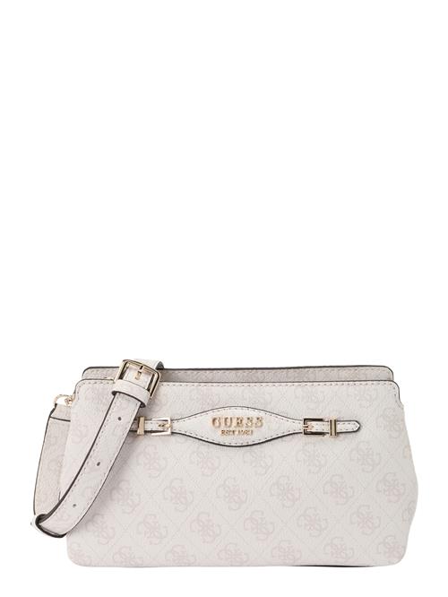 GUESS Skuldertaske 'ZAMIRA'  creme / hvid