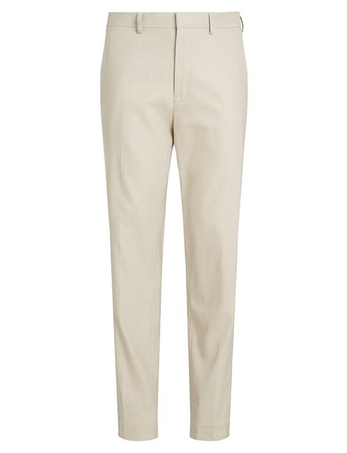 Linen Lyocell Stretch Tapered Calvin Klein Cream