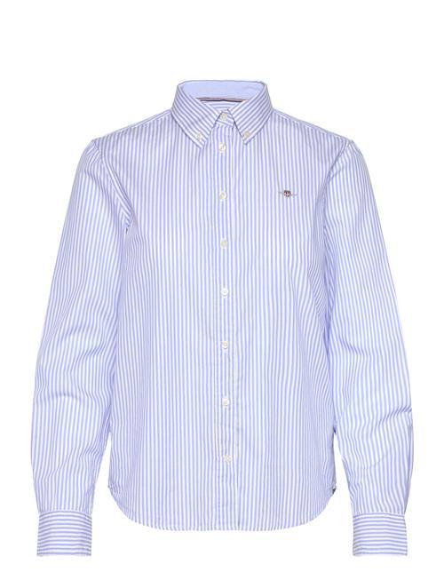 Reg Poplin Banker Striped Shirt GANT Blue