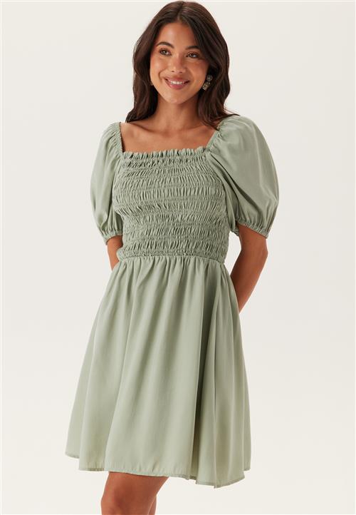BUBBLEROOM Smock Short Modal Dress