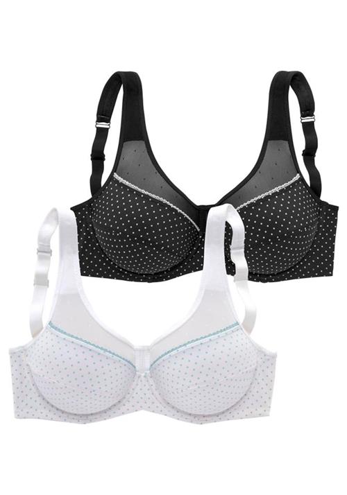 PETITE FLEUR BH  sort / hvid