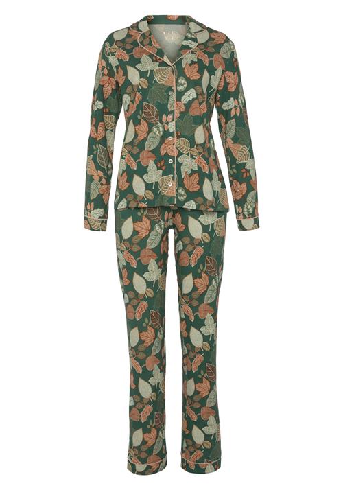 VIVANCE Pyjamas  creme / brun / grøn / orange