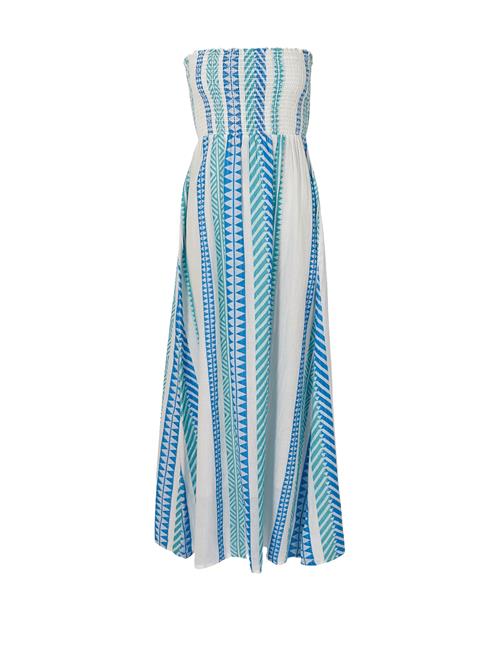 South Beach Sommerkjole  ecru / azur / aqua