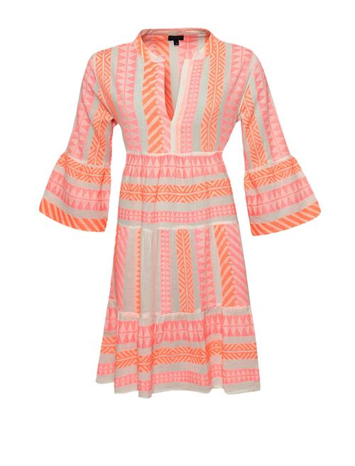 South Beach Kjole  lyseorange / pudder / hvid