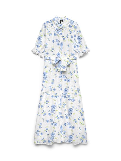VERO MODA Kjole 'VMGry'  blå / grøn / hvid