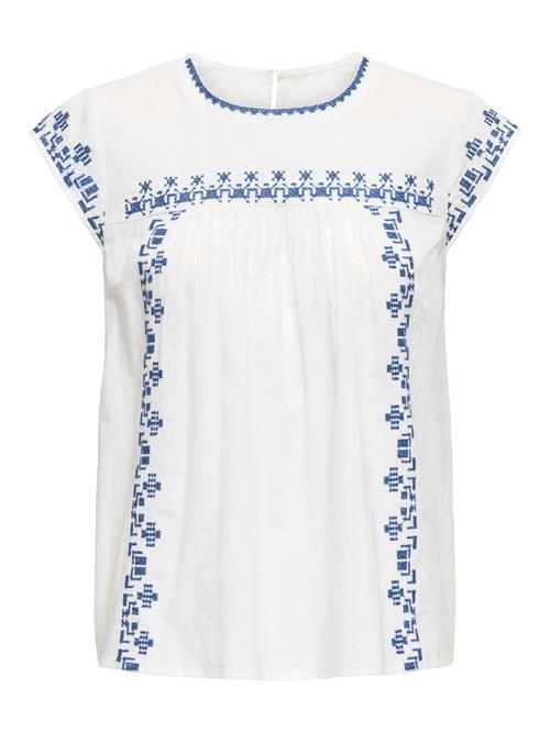 ONLY Bluse 'ONLNille'  blå / hvid