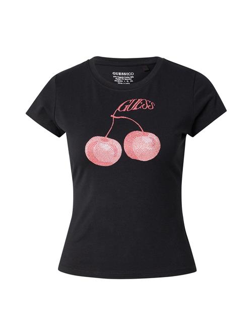 GUESS Shirts  lyserød / lys pink / sort