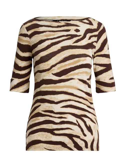 Lauren Ralph Lauren Petite Shirts 'JUDY'  ecru / brun / cappuccino