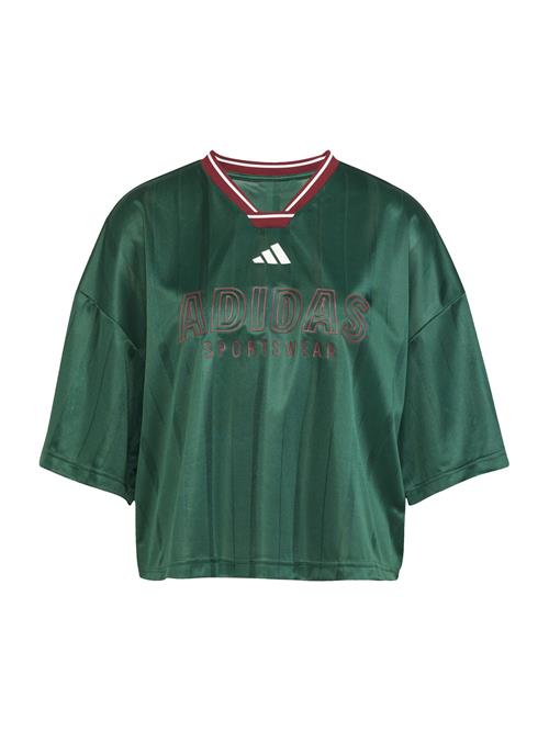 ADIDAS SPORTSWEAR Funktionsbluse 'TIRO'  grøn / mørkegrøn / brandrød / hvid