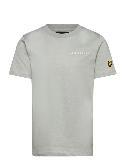 Script Embroidered T-Shirt Lyle & Scott Grey