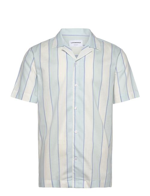 Striped Linen/Cotton Shirt S/Sstriped Linen/Cotton Shirt S/S Lindbergh Blue