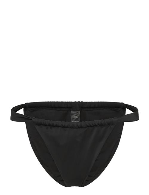 Low Waist Ruched Bikini Briefs Weekday Black
