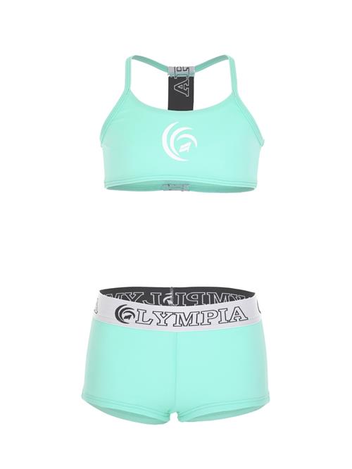 Se OLYMPIA Bikini  turkis / lysegrå / sort / hvid ved About You