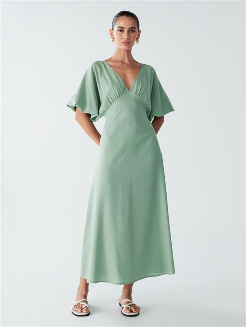 St MRLO Kjole 'Palm'  pastelgrøn
