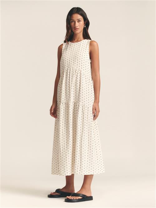 St MRLO Sommerkjole  creme / sort