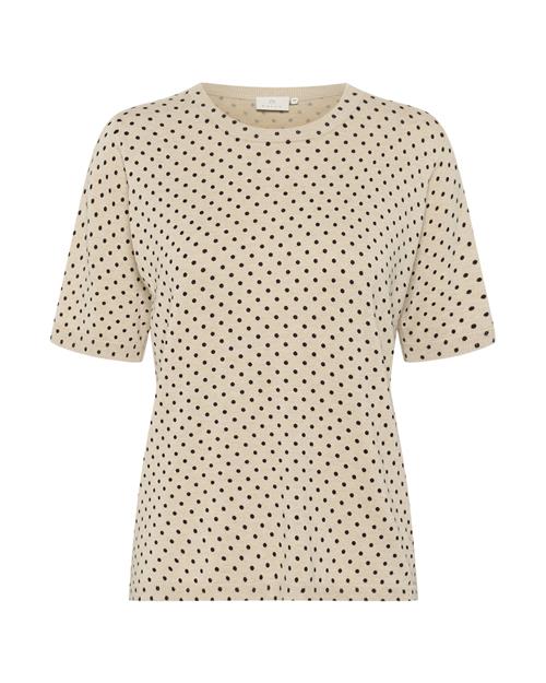 Kaffe Pullover 'KALiz'  beige-meleret / sort