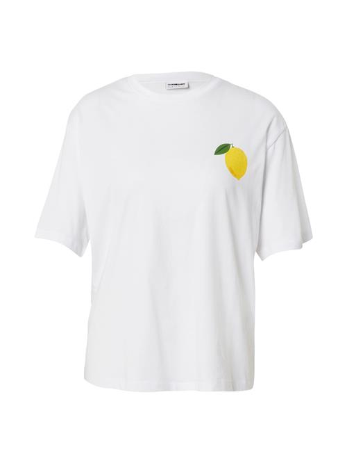Noisy may Shirts 'NMMILLIE LEMON'  lemon / grøn / sort / hvid