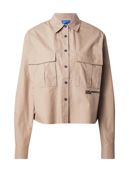 KARL LAGERFELD JEANS Bluse  mørkebeige