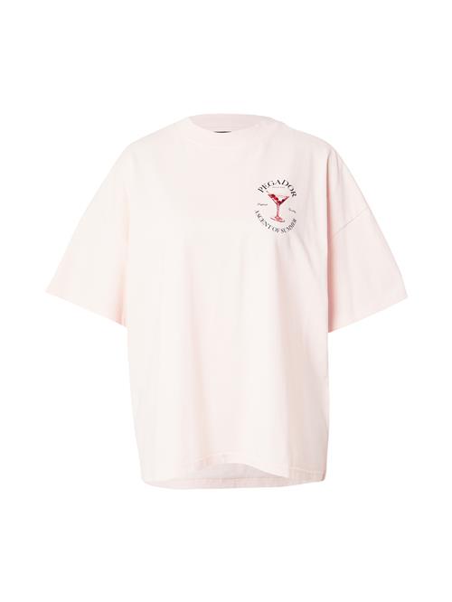 Pegador Oversized bluse 'JORBA'  rosé / cranberry / mørkerød / sort