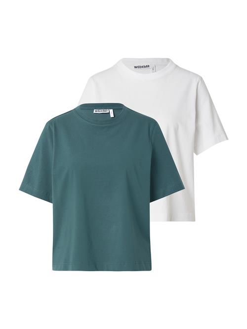 WEEKDAY Shirts  petroleum / hvid