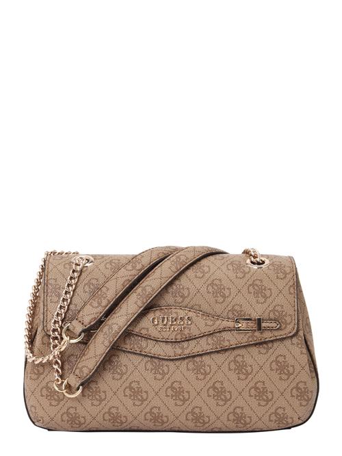 GUESS Skuldertaske 'KATYA CONVERTIBLE XBODY FLAP'  brun / lysebrun