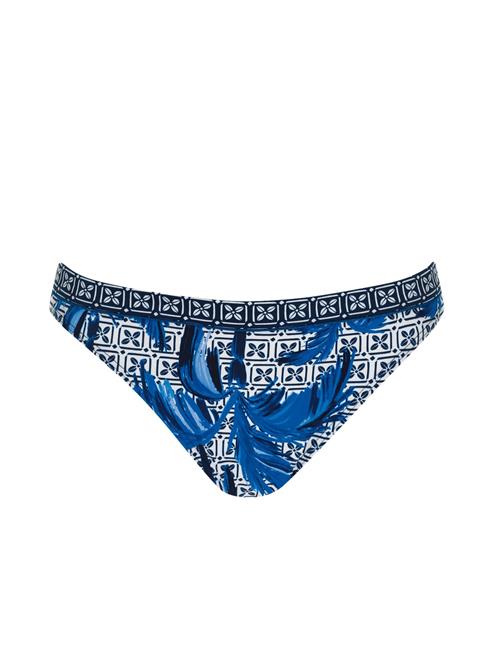 OLYMPIA Bikinitrusse  blå / hvid