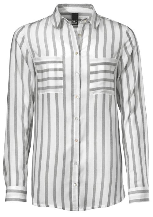 heine Bluse  grå / offwhite
