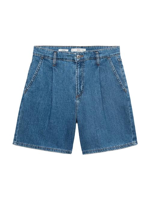 MANGO Jeans med lægfolder 'MARINA'  blue denim