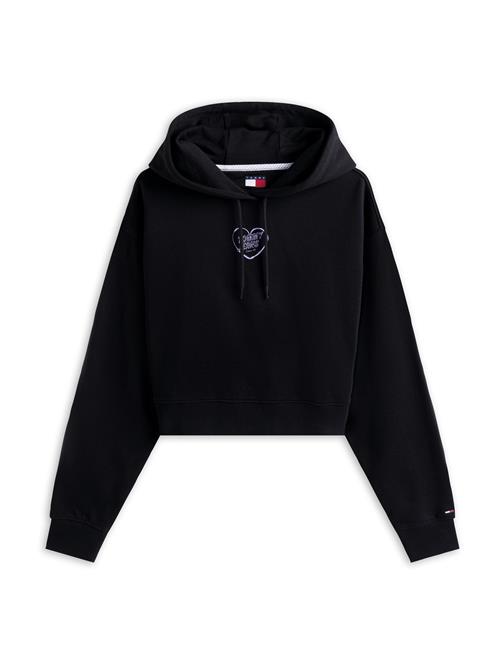 Tommy Jeans Sweatshirt 'HEART'  lavendel / sort