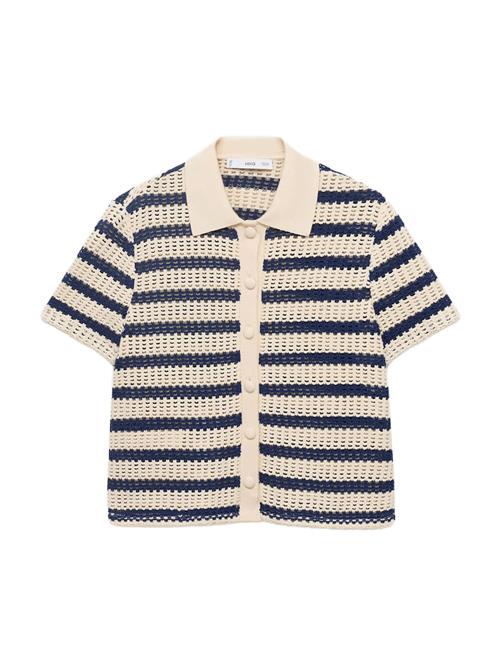MANGO Cardigan 'MIFFY'  lysebeige / navy
